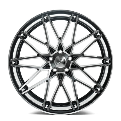 1AV Wheels - ZX4 Black w/ Machined Face