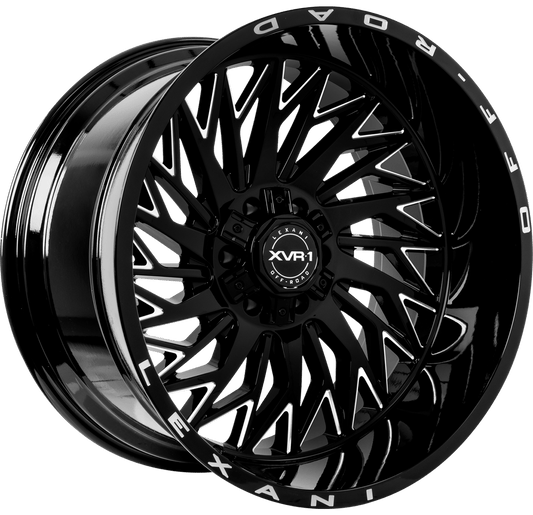 Lexani Off-Road XVR-1 1-Piece - Compass Gloss Black w/ CNC Accents