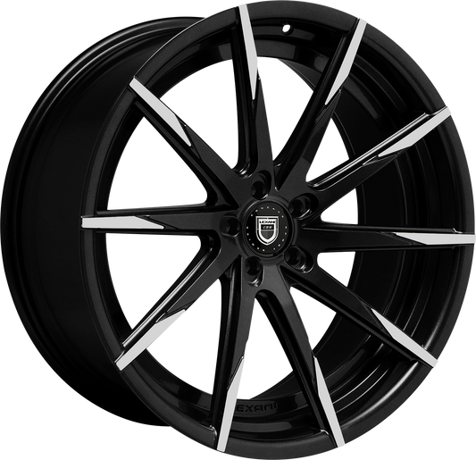 Lexani Concave Sport Series - CSS-15 Gloss Black w/ Machined Tips (22x9) (5x105, 5x108, 5x110, 5x112, 5x114.3, 5x115)