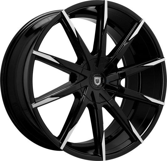 Lexani Concave Sport Series - CSS-15 Gloss Black w/ Machined Tips & Covered Lugs (20x9)