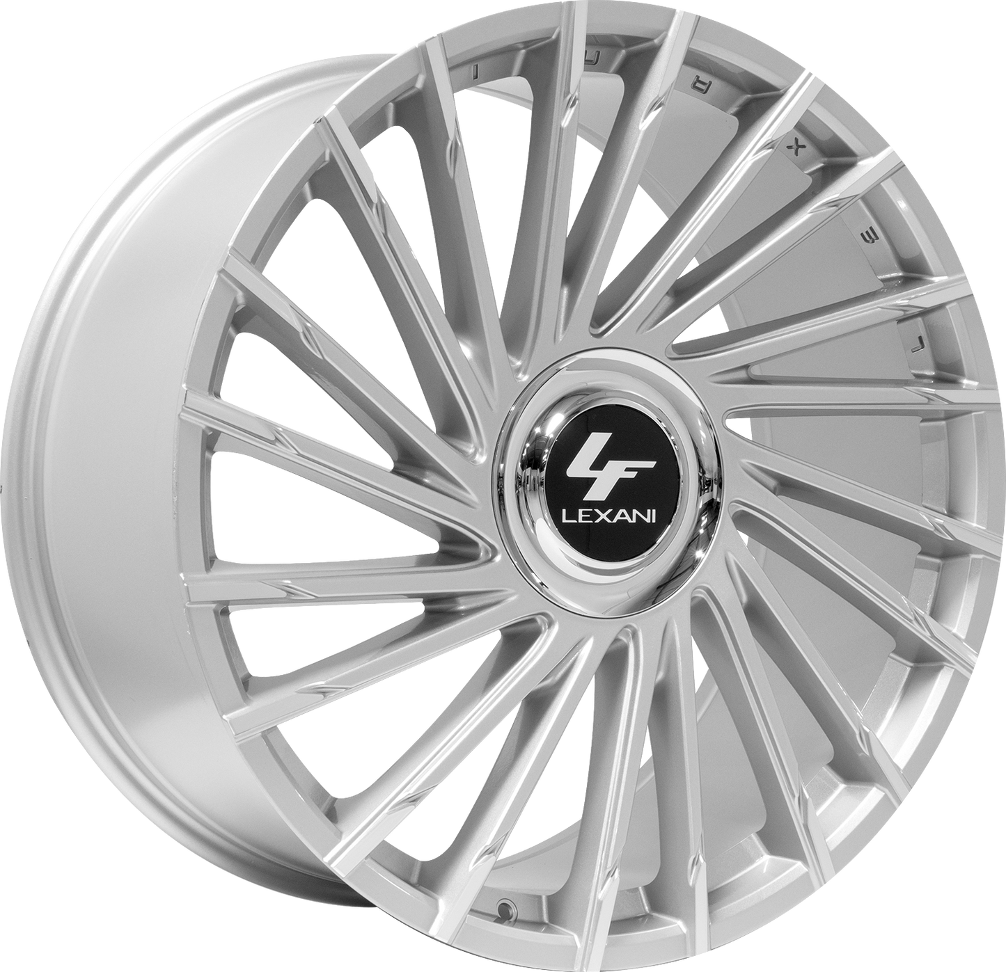 Lexani Concave Sport Series - Wraith XL-C Silver w/ Brushed Tips