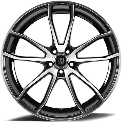 Axe Wheels - EX33 Black w/ Machined Face