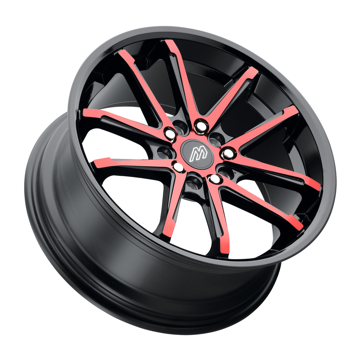 2Crave Mach Performance MP.58 Glossy Black w/ Red Machined Face