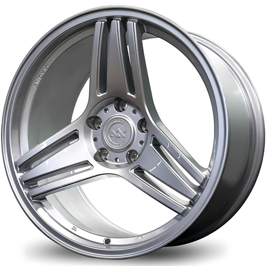 Anovia Wheels - Treble Painted Silver | 18x9.5 5x100 +35