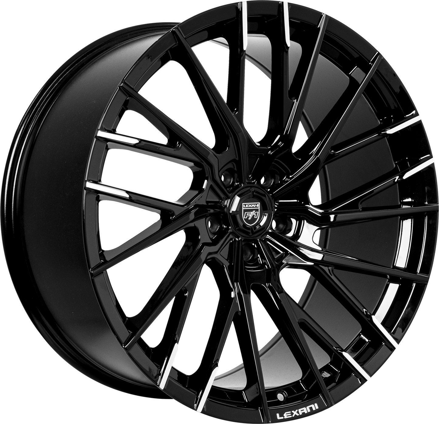 Lexani Concave Sport Series - Velar Gloss Black w/ Machined Tips (22x10.5)