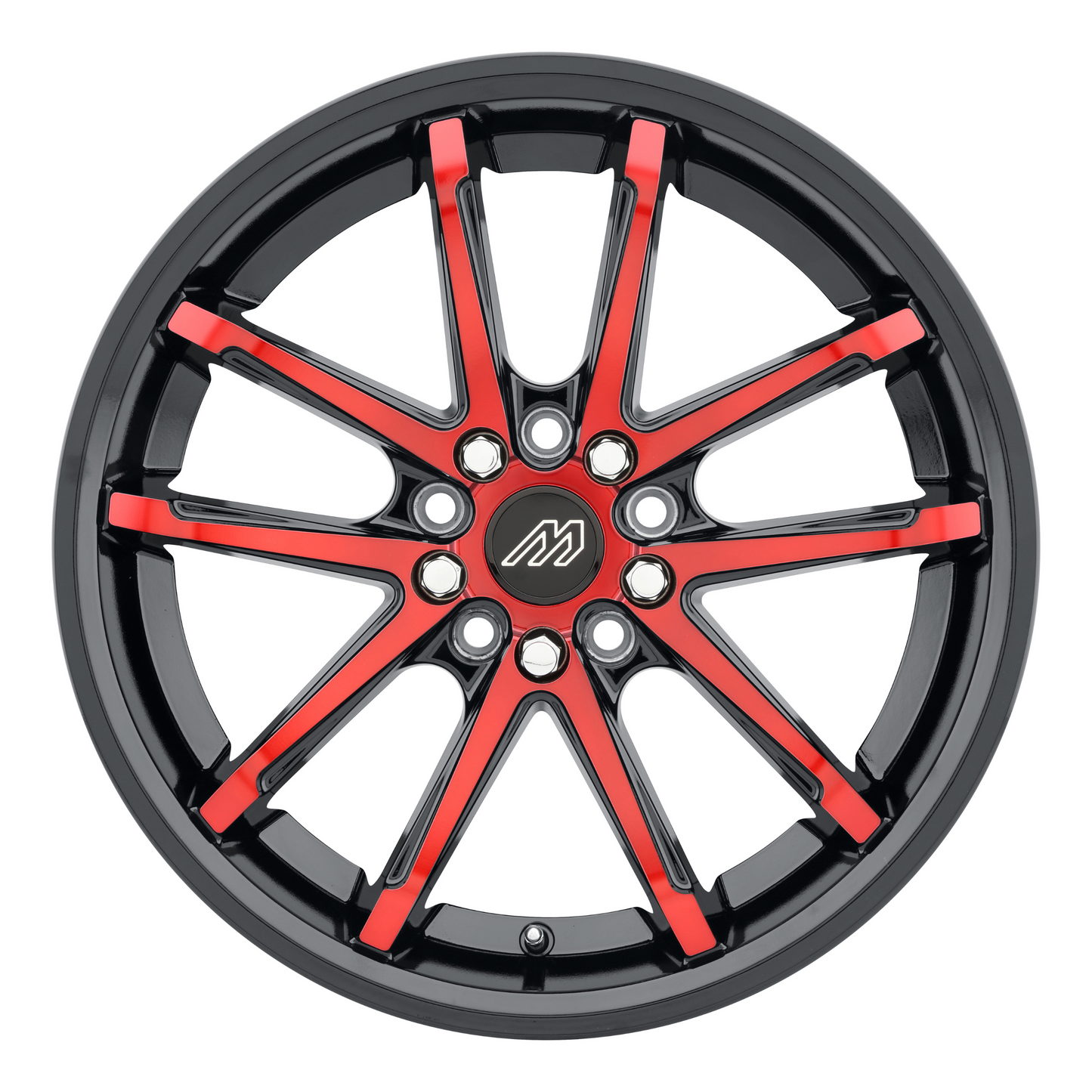 2Crave Mach Performance MP.58 Glossy Black w/ Red Machined Face