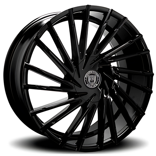 Lexani Concave Sport Series - Wraith Gloss Black w/ Covered Lugs