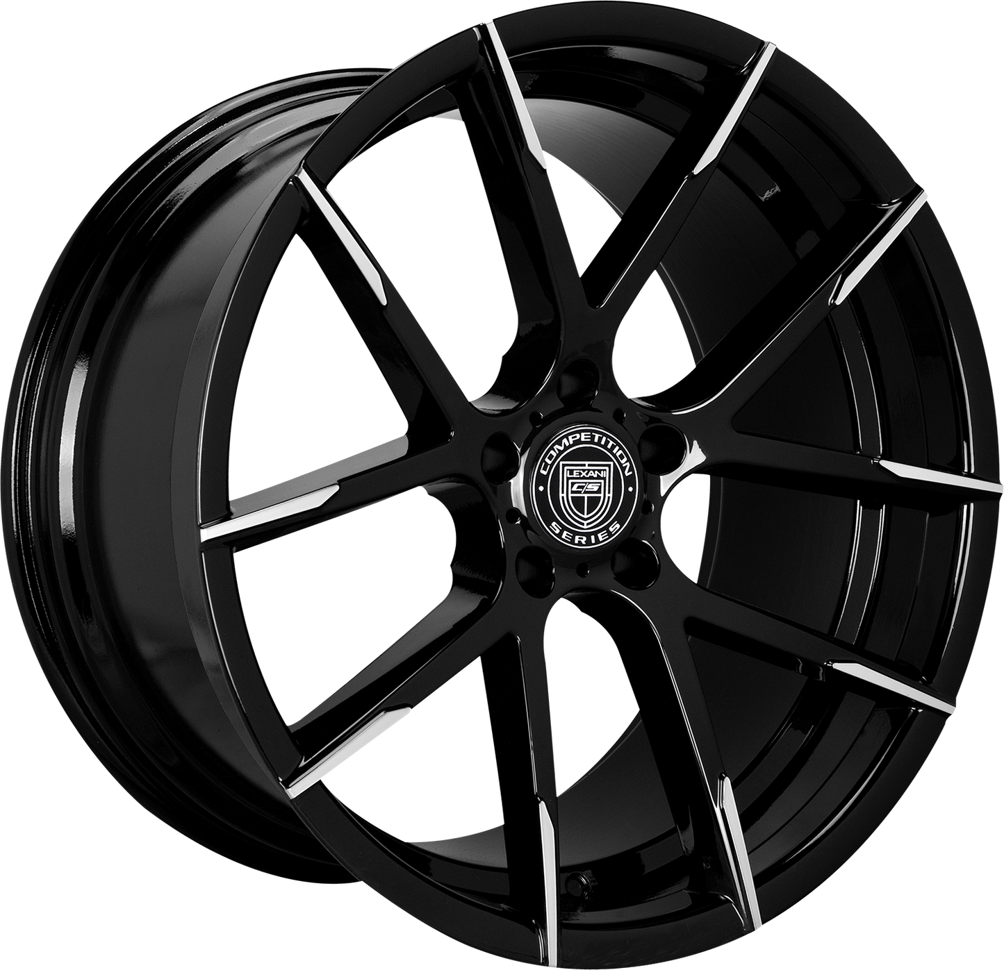 Lexani Concave Sport Series - Stuttgart Gloss Black w/ Machined Tips (22x9)