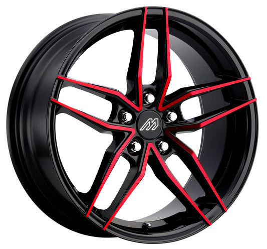 2Crave Mach Performance MP.51 Glossy Black w/ Red Machined Face