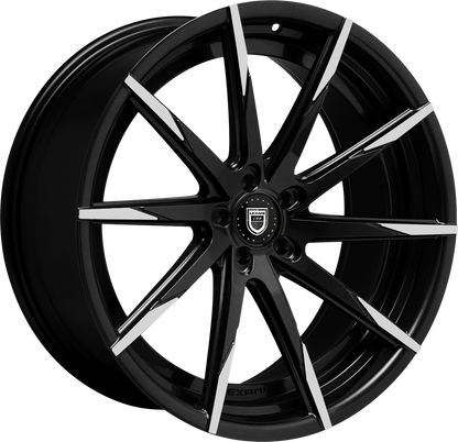 Lexani Concave Sport Series - CSS-15 Gloss Black w/ Machined Tips (22x9) (5x120, 5x120.65, 5x127, 5x130, 6x127, 6x132, 6x139.7, 6x114.3)